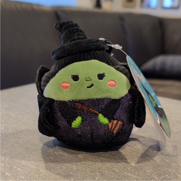 Squishmallows Other - NWT 3.5” Elphaba / Wicked Witch from Wicked / The Wizard of Oz Squishmallow Clip